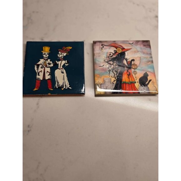 Halloween tile coasters 2 - Picture 2 of 7